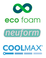 EcoFoam Neuform Coolmax Logos