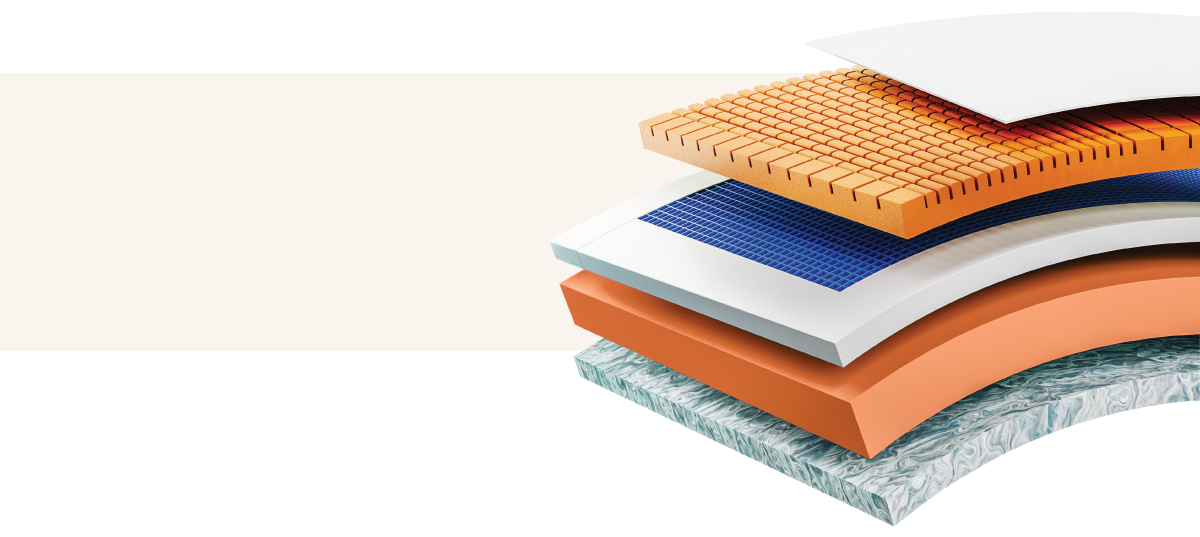 Komfimed Ortho Firm Exploded Mattress View